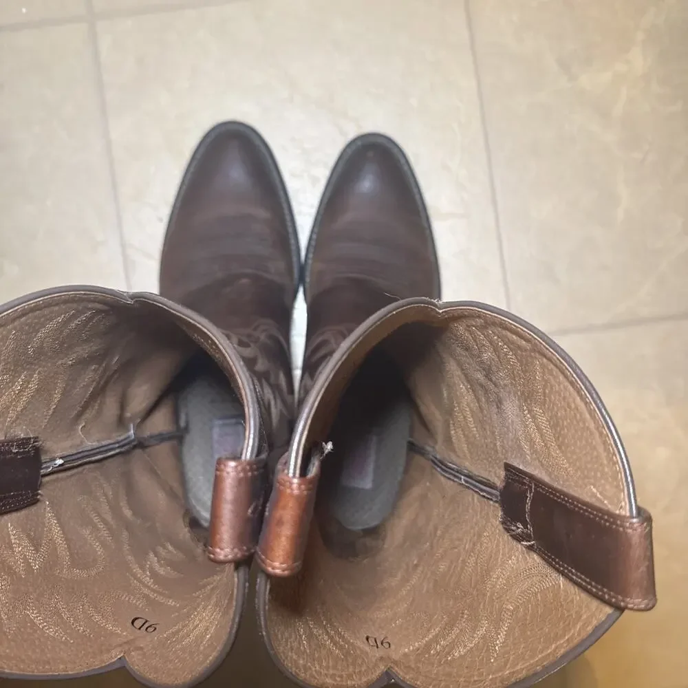 Ariat Heritage R Toe Western Cowboy Boots Men’s 9D Brown 10002204
